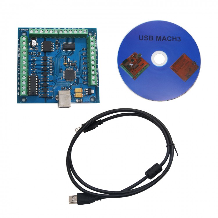 Mach3 Usb Cnc Controller 4 Axis 100Khz - Tarjeta Controladora CNC USB de 4