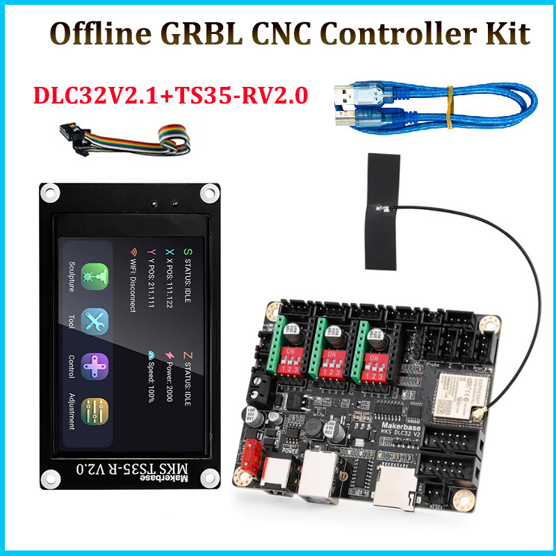 Makerbase MKS DLC32 V2.1 32Bit - Grbl 32 Bit Control Board Offline Display reseña y precio