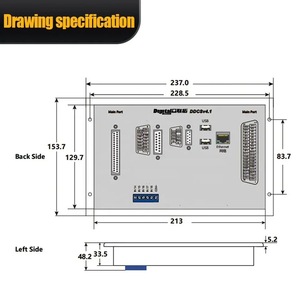 Controlador CNC DDCS V4.1 HLTN - Ddcs V4.1 4 Axis Cnc Offline Controller reseña y precio